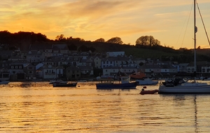 Salcombe au mouillage 